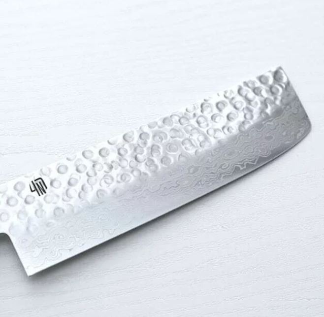 藍包丁 新薄刃 160mm VG10鋼 鎚目 大馬士革-3 藍包丁 新薄刃 165mm VG10鋼 鎚目 大馬士革