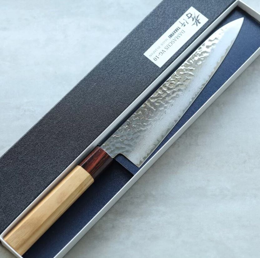 堺孝行 和牛刀 210mm VG10鋼 33層鎚目大馬士革