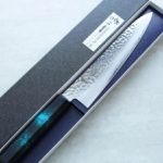 堺孝行 和牛刀 210mm VG10鋼 綠龜甲七彩柄 33層鎚目大馬士革