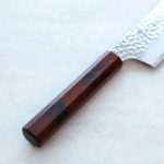 堺孝行 和牛刀 210mm VG10鋼 溜龜甲七彩柄 33層鎚目大馬士革