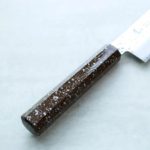 堺孝行 和牛刀 210mm VG10鋼 銀石目七彩柄 33層鎚目大馬士革