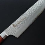 堺孝行 劍型牛刀 190mm VG10鋼 33層鎚目大馬士革 洋柄