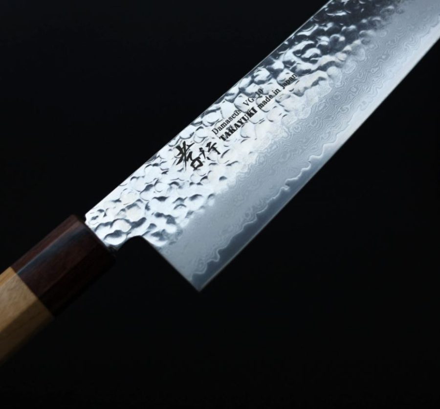 堺孝行 和筋引 240mm VG10鋼 33層鎚目大馬士革
