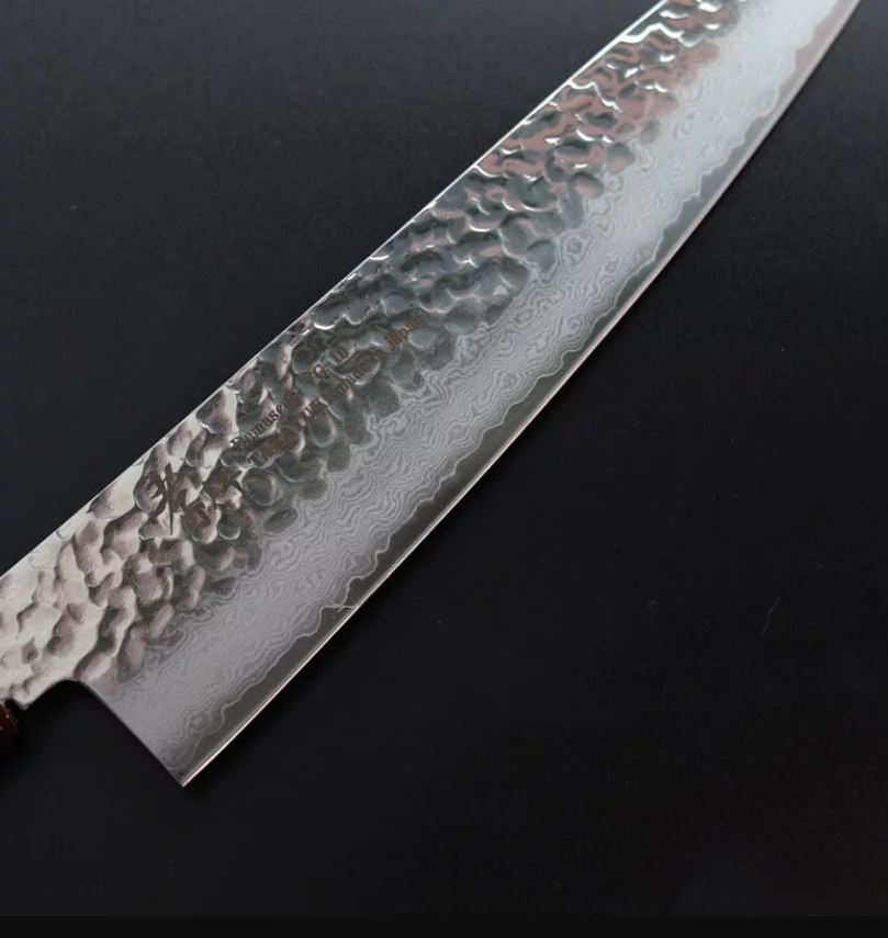 堺孝行 和牛刀 210mm VG10鋼 綠龜甲七彩柄 33層鎚目大馬士革