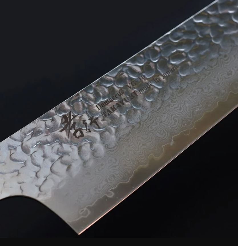 堺孝行 和牛刀 210mm VG10鋼 溜龜甲七彩柄 33層鎚目大馬士革