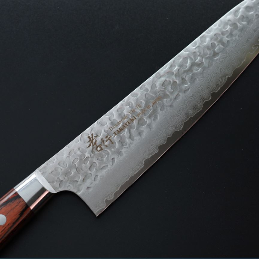 堺孝行 牛刀 240mm VG10鋼 33層鎚目大馬士革 洋柄