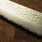 日本製槌目大馬士革紋VG10牛刀 210mm 八角和柄