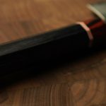 日本製槌目大馬士革紋VG10牛刀 210mm 八角和柄