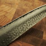 日本製槌目大馬士革紋VG10牛刀 210mm 八角和柄