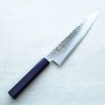 堺孝行 和牛刀 210mm VG10鋼 群青珍珠七彩柄 33層鎚目大馬士革