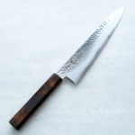 擷取 堺孝行 和牛刀 210mm VG10鋼 酒紅龜甲七彩柄 33層鎚目大馬士革