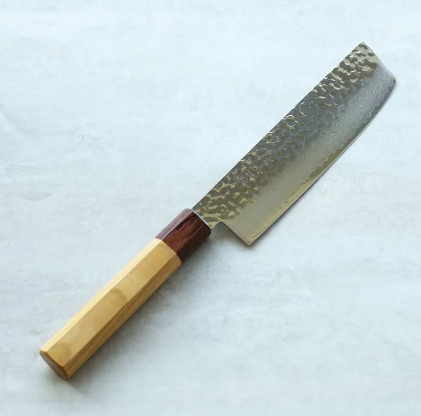 堺孝行 和菜切 160mm VG10鋼 33層鎚目大馬士革