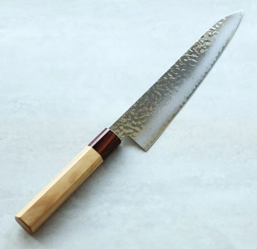 堺孝行 和牛刀 210mm VG10鋼 33層鎚目大馬士革