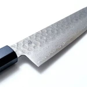 藍包丁 新牛刀 210mm VG10鋼 鎚目 大馬士革