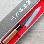 1 土佐打刃物 初心 骨刻 150mm 青紙鋼 黑打雲隱