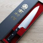 高村刃物 牛刀 180mm VG10 鎚目