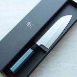 1 藍包丁 黑崎真x福井職人 三德刀 165mm VG XEOS鋼 和紙藍柄
