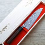 佐治武士 三德 180mm R2粉末HSS鋼 大馬士革