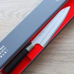 1 二唐刃物 牛刀 210mm SG2粉末HSS鋼 磨鎚目