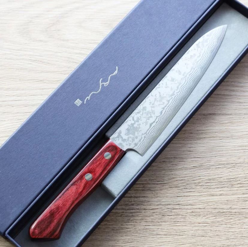 安立勝重 蔬果刀 150mm VG10 大馬士革