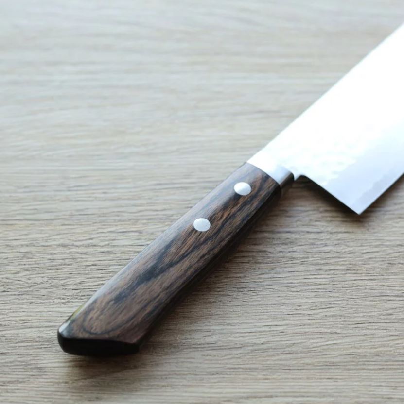 2 增谷訓生 寬版菜切刀 165mm VG10鋼 刻流 蘇格蘭柄