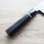 2 中川打刃物 牛刀 240mm 青一鋼 酸洗墨流