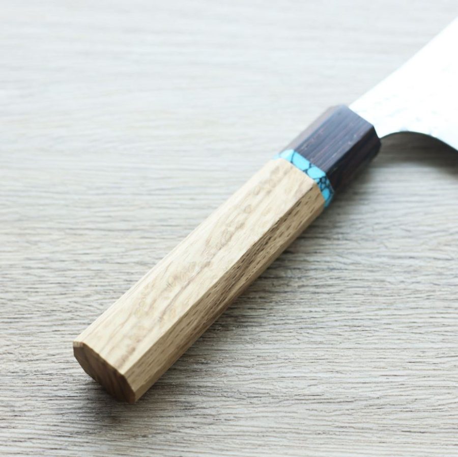 2 黑崎優 閃光 文化刀 165mm SG2粉末HSS鋼 綠松石環柄