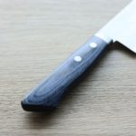 2 增谷訓生 三德刀 170mm VG10鋼 彩流 藍柄