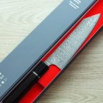 二唐刃物 切付牛刀 210mm SG2粉末HSS鋼 暗紋