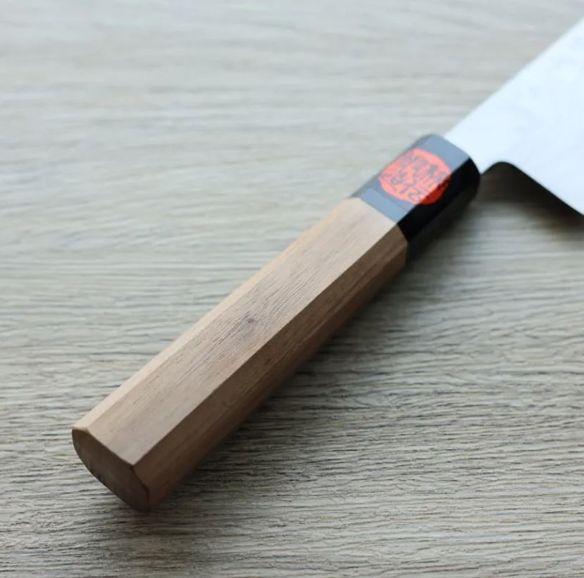 田中一之/誠貴作 牛刀180mm   青紙鋼 大馬士革