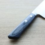 增谷訓生 三德刀 170mm VG10鋼 刻流 藍柄