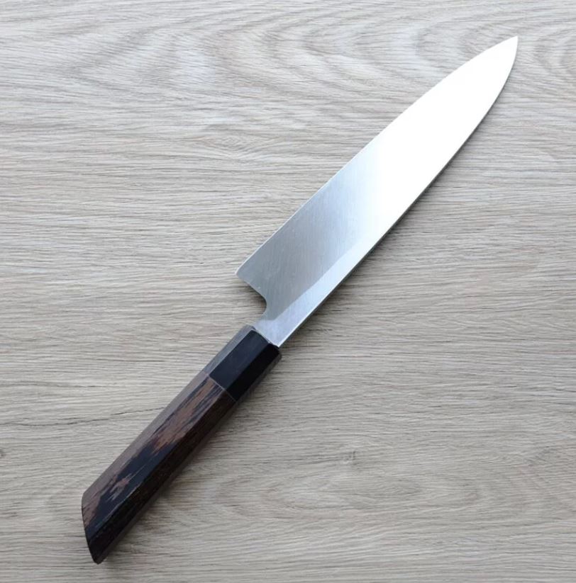 2 明神利器製作所 初心 單刃牛刀 210mm 白紙鋼