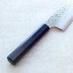 2 堺孝行 和劍型牛刀 190mm VG10鋼 群青珍珠七彩柄 33層鎚目大馬士革