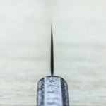 2 恆久 切付牛刀 210mm 白紙鋼 樫紫柄