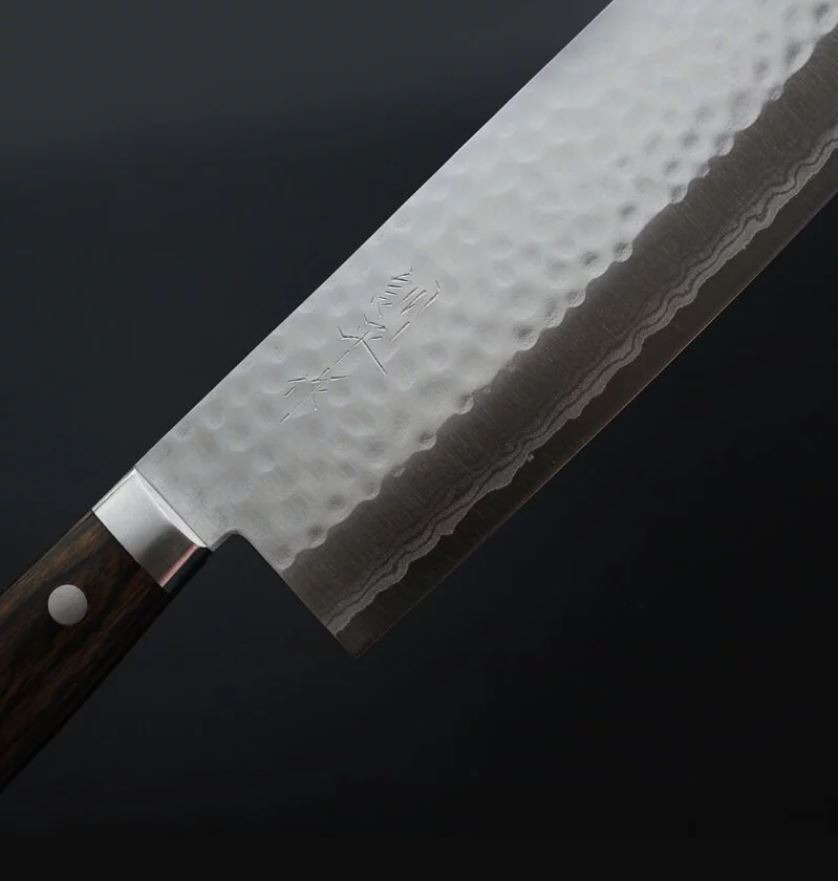 3 增谷訓生 寬版菜切刀 165mm VG10鋼 刻流 蘇格蘭柄