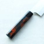 3 藍包丁 黑崎真x福井職人 三德刀 165mm VG XEOS鋼 流紋柄/橘