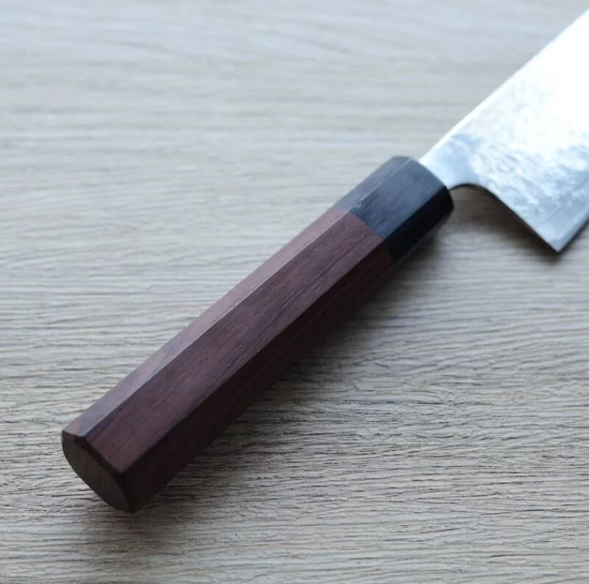 佐治武士 牛刀 180mm R2粉末HSS鋼 鑽石大馬士革