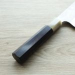 二唐刃物 切付牛刀 210mm SG2粉末HSS鋼 磨鎚目