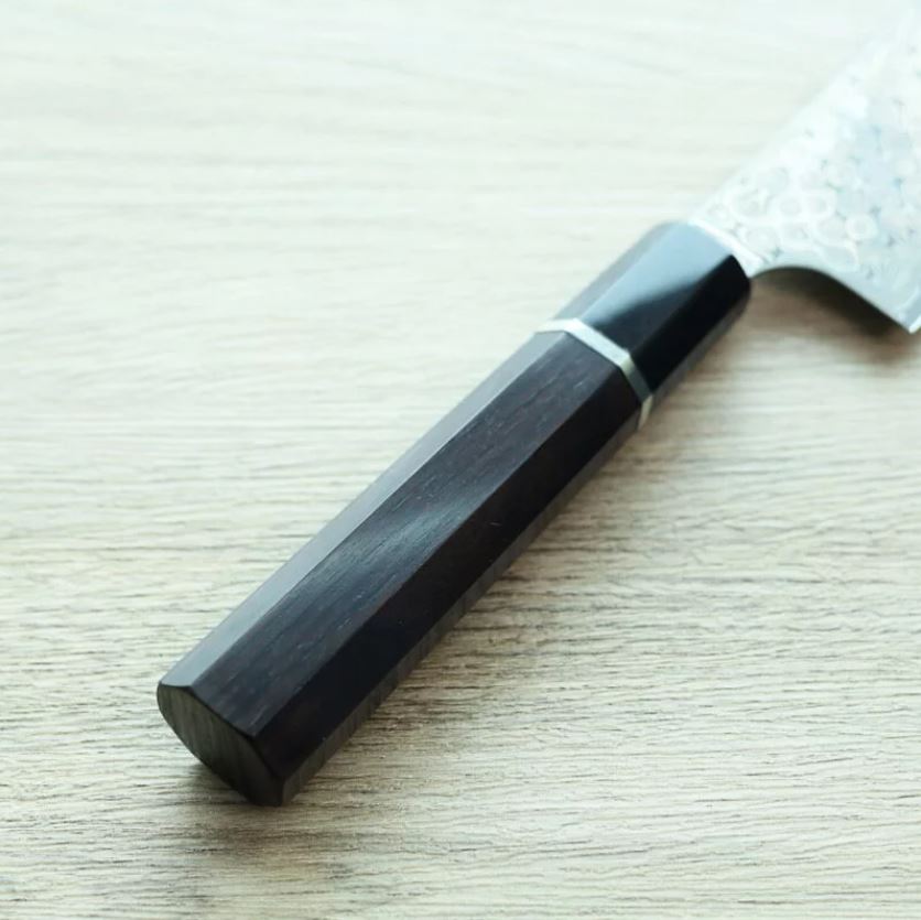 二唐刃物 切付牛刀 210mm SG2粉末HSS鋼 暗紋