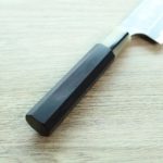 3 二唐刃物 文化 165mm 青紙超級鋼 柳葉磨鎚目