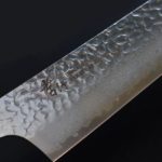 堺孝行 和劍型牛刀 190mm VG10鋼 酒紅龜甲七彩柄 33層鎚目大馬士革