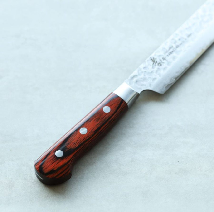 堺孝行 劍型柳刃 270mm VG10鋼 33層鎚目大馬士革 洋柄