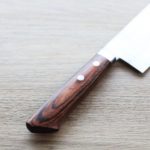 3 增谷訓生 寬版菜切刀 165mm VG1鋼 鎚目