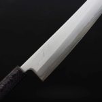 恆久 牛刀 240mm 白紙鋼 樫紫柄