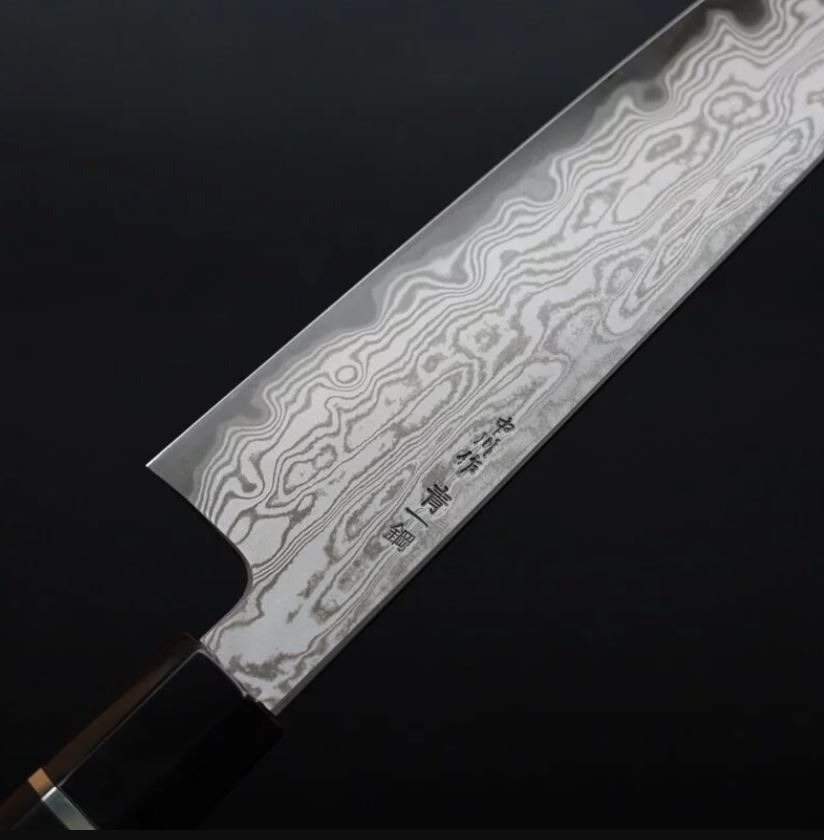 馬場刃物　景清　和切付牛刀240mm 銀三鋼　両鎬 興隆刀剪行〕 鐵人刃物LABO 銀三鋼總霞牛刀切付牛刀240mm.*