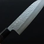 4 藍包丁 黑崎真x福井職人 三德刀 165mm VG XEOS鋼 流紋柄/紫