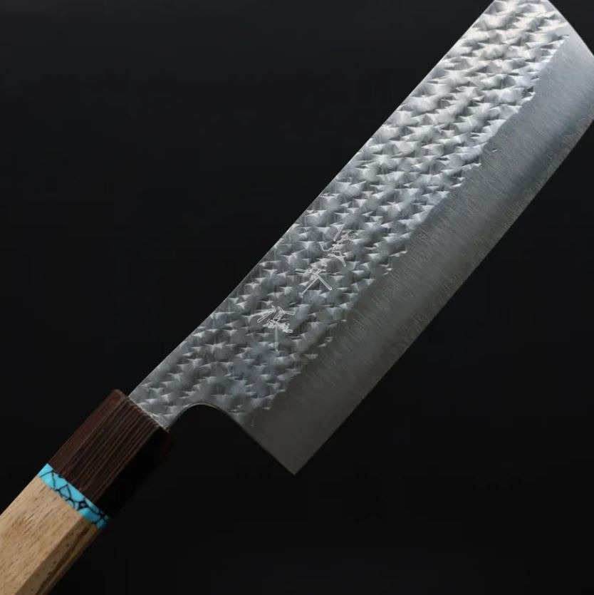 黑崎優 閃光 菜切 160mm SG2粉末HSS鋼 綠松石環柄