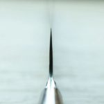 4 佐治武士 牛刀 240mm R2粉末HSS鋼 大馬士革 沙漠鐵木柄