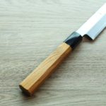 明神利器製作所 初心 柳刃 300mm 銀三鋼 付刀鞘