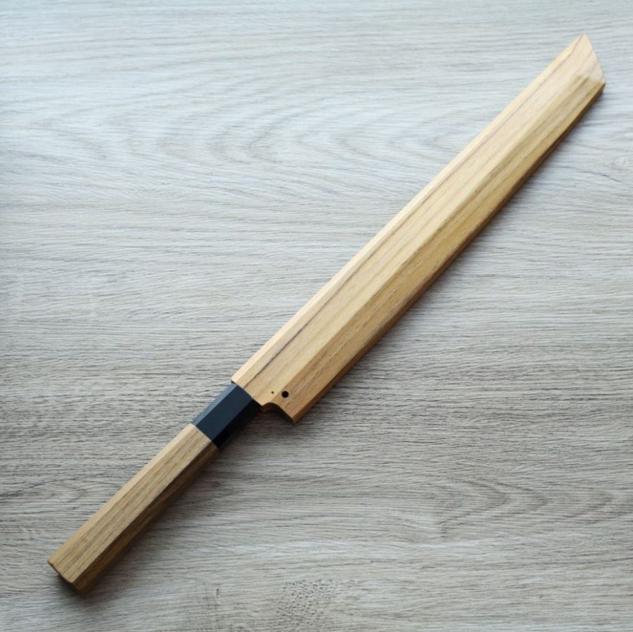 4 中川打刃物 初心 先丸柳刃 270mm VG10 墨流/付鞘